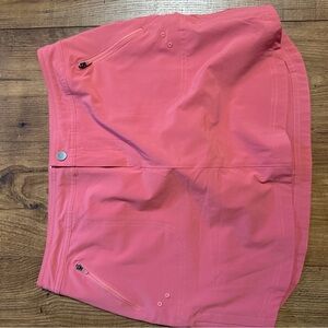 Title Nine Rogue Skort Coral Pink Active Skort with Zip Pockets